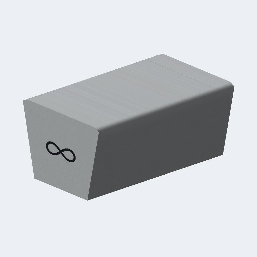 Reboot Concrete Bench Straight 1000